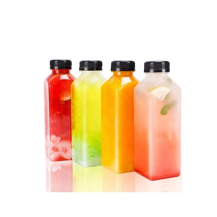 12oz Empty Plastic Juice Bottles With Tamper Evident Caps