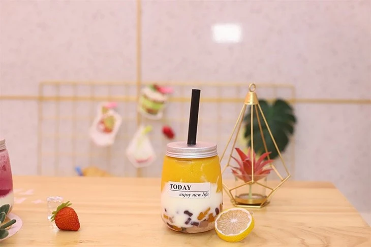 500ml U Shape Disposable Plastic Bottle For Takeout Milktea Juice Coffee