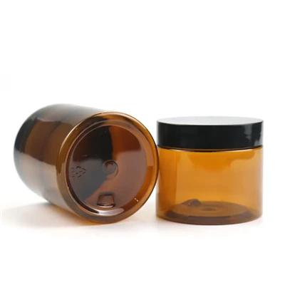 250ml-amber-plastic-container-jars-with-lids4dc85