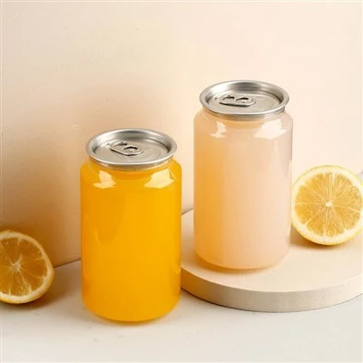 High Quality Pull Ring PET Plastic Can 250ml 500ml