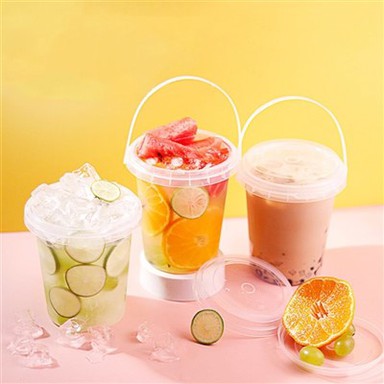 PP vienkartinis vaisių sulčių gėrimo puodelis