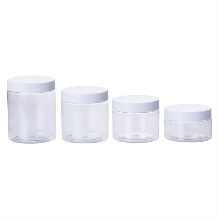 Clear Plastic 50ml 60ml 100ml 150ml 200ml Cosmetic PET Jar